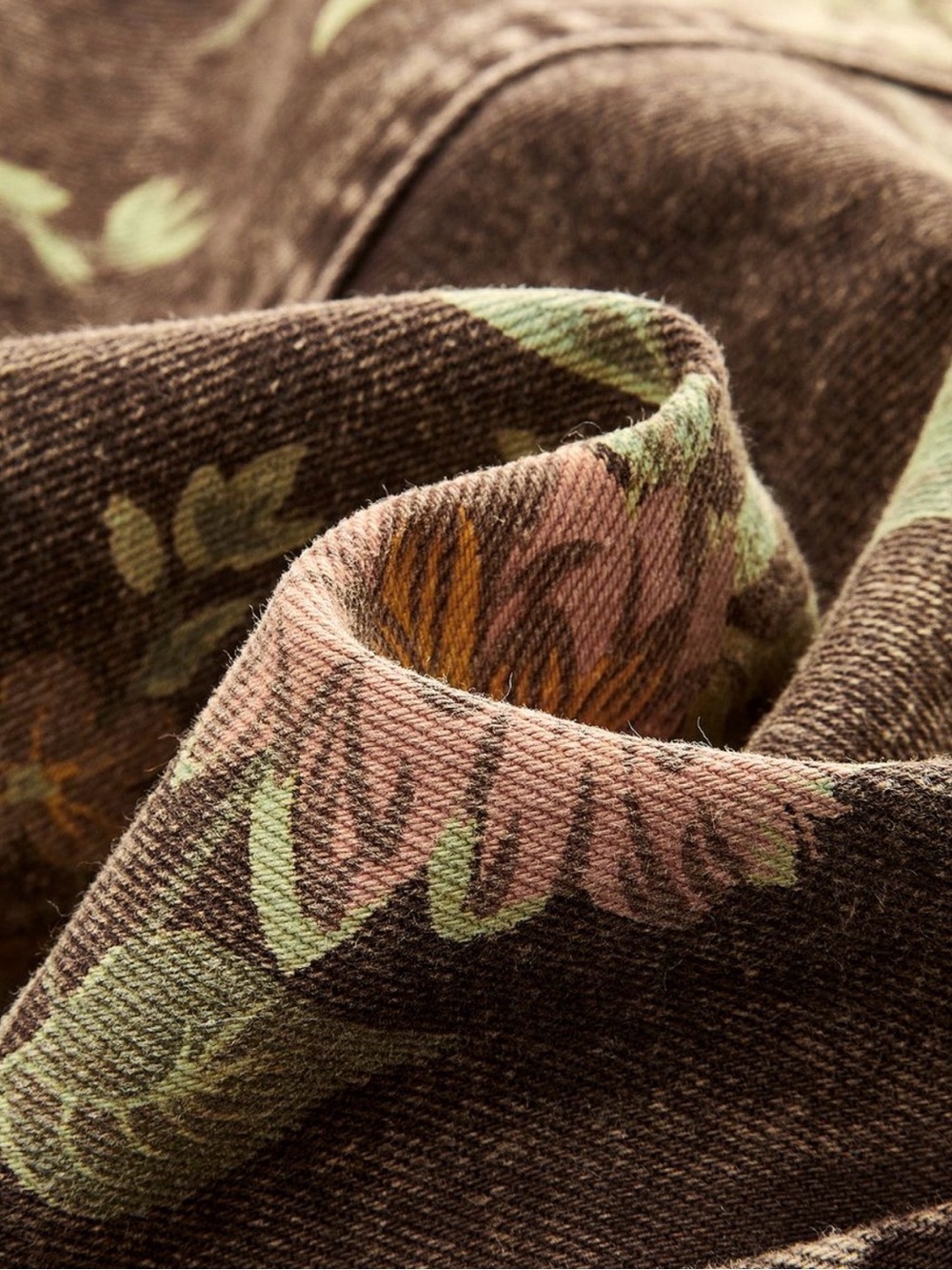 Commense Brown Floral Cargo Mini Skirt - Picture 3 of 10